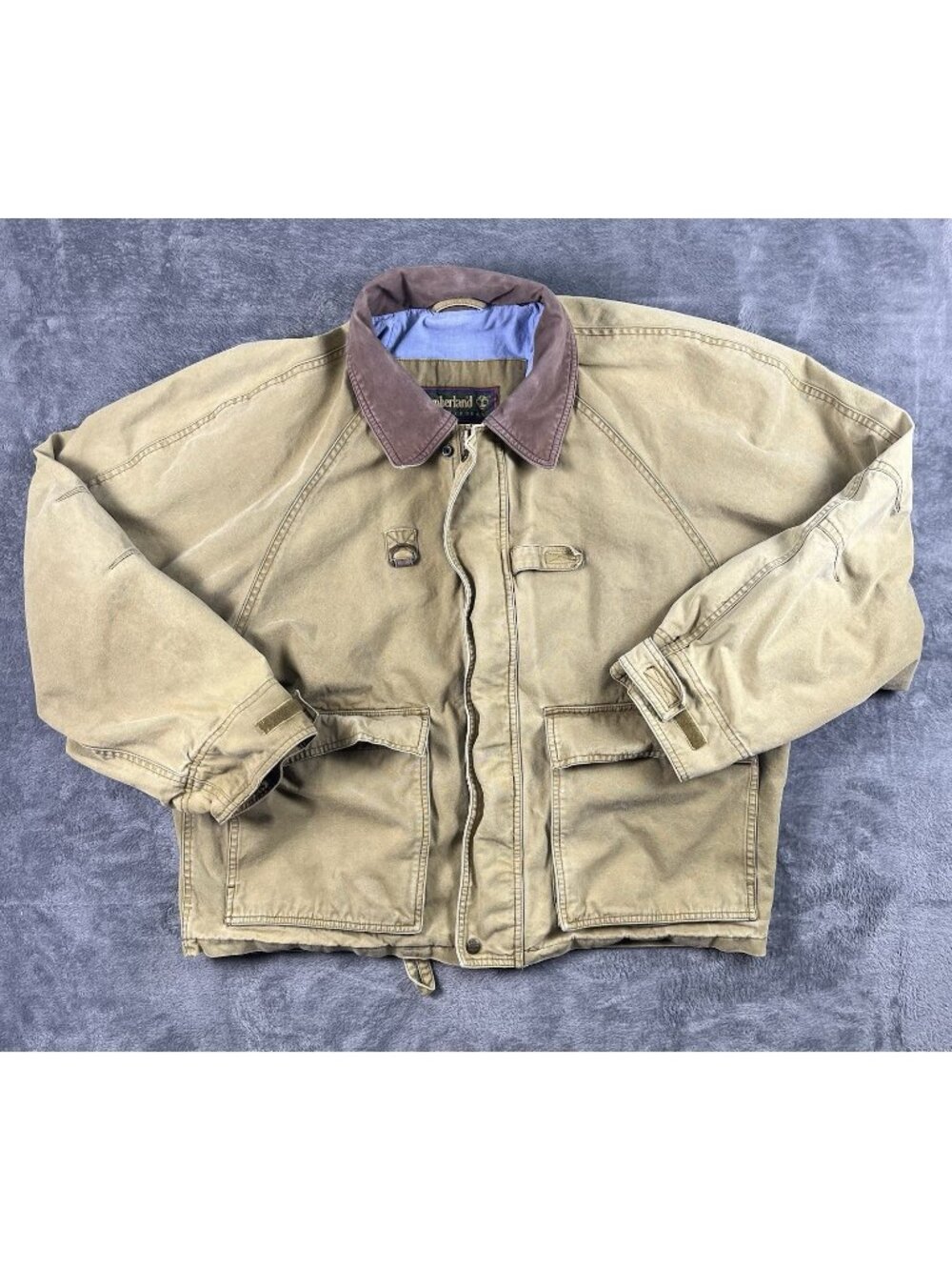 Vintage 90's Timberland Mens Canvas Field Utility Jacket Chore Size L